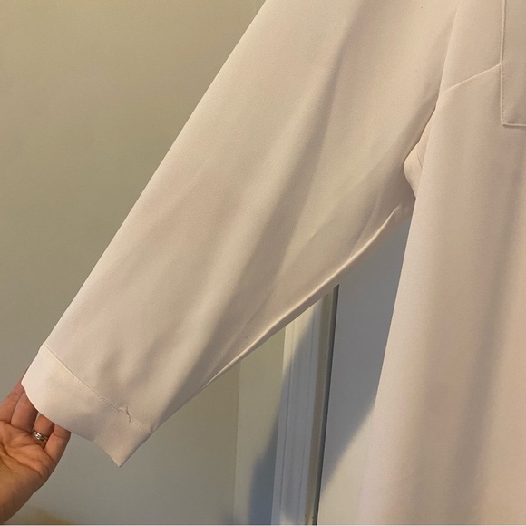 Susan Graver Women's White Long Sleeve Button Down Top Size 22W NWOT - Picture 3 of 8